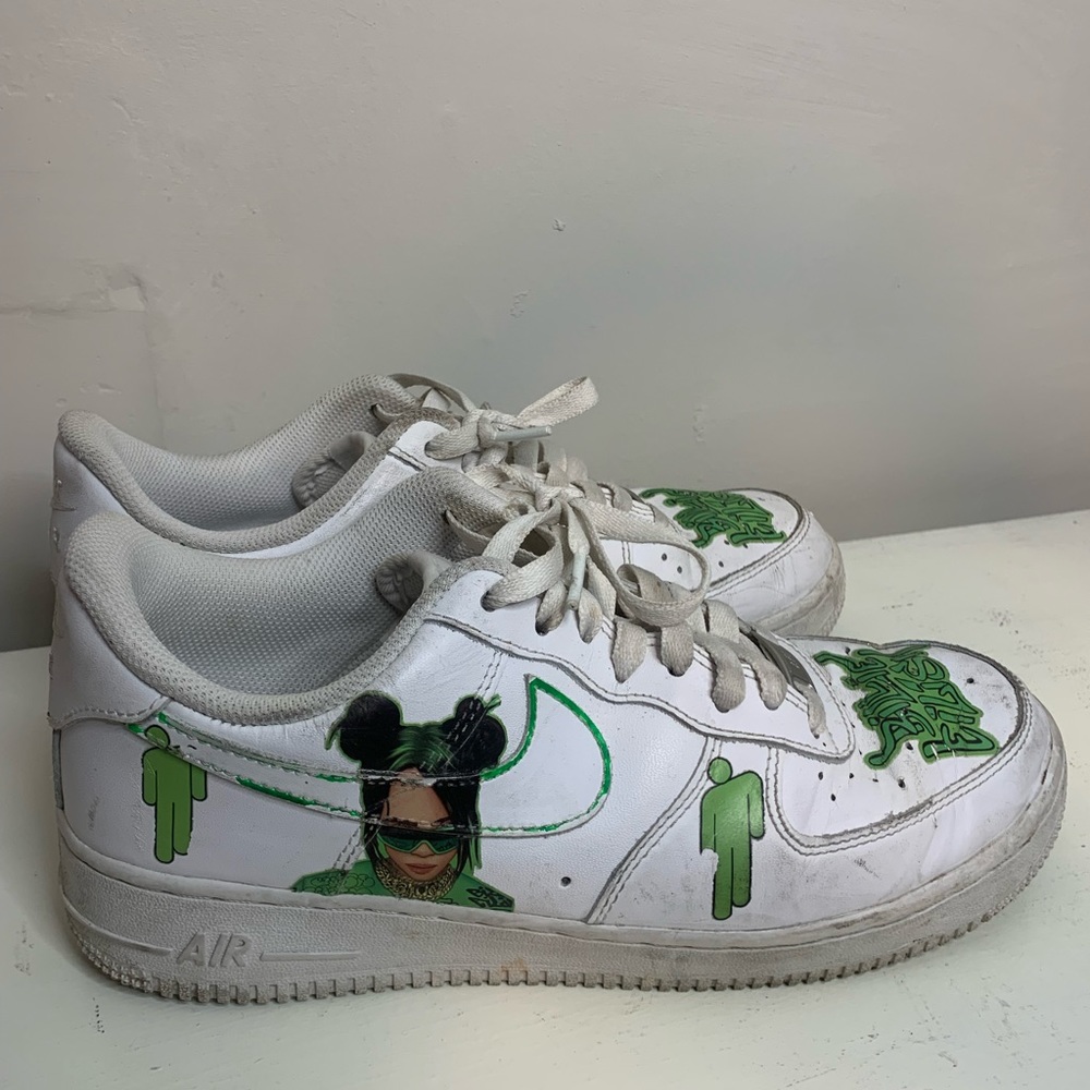 Custom Billy Ellish Air Force 1’s size 9.5